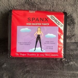 Spanx  Chicos High Waisted Tights Chocolate Brown Size 1 SPX-167CH Matte Opaque